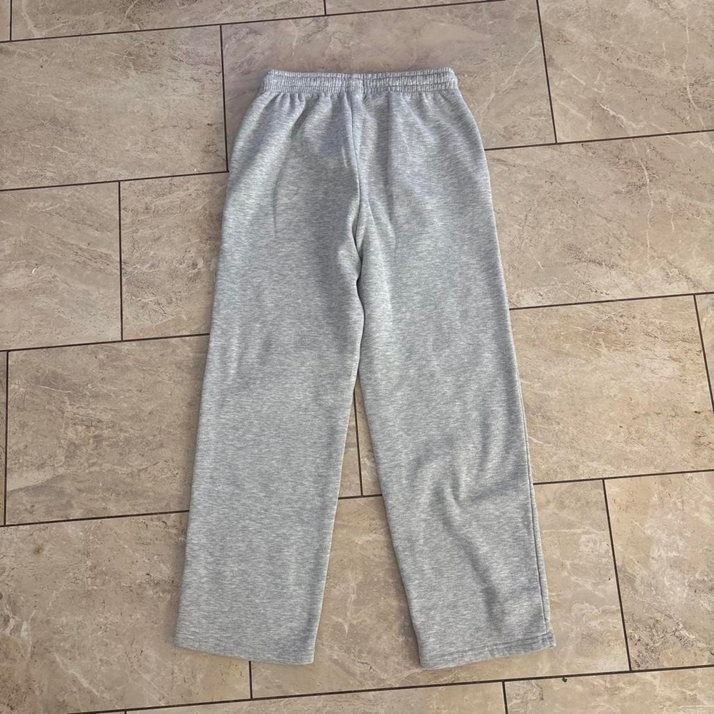 Peanuts Snoopy Christmas Candy Cane Sweatpants Gray Women Medium Holiday Joggers - Picture 3 of 3